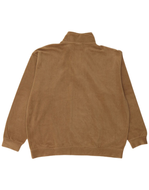 NORTH SAILS Herren-Fleecepullover mit Reißverschluss, 2XL, Beige, Polyester