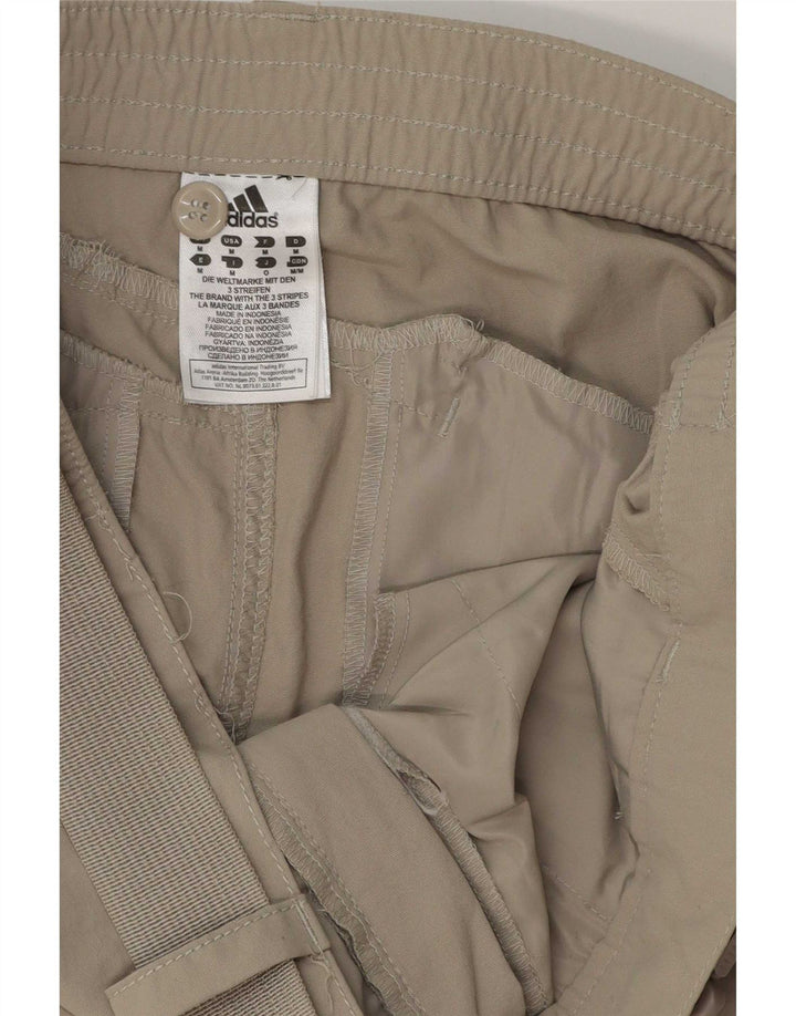 Adidas Herren Graphic Straight Chino Hose Medium W32 L32 Grau Polyester