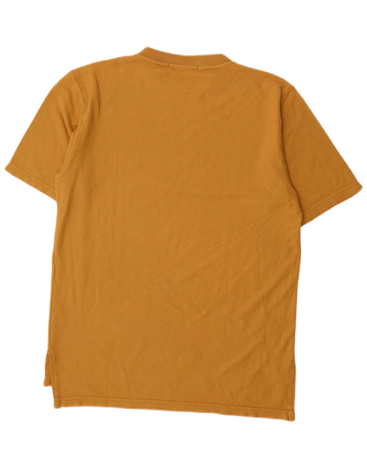 Henry Cottons Herren-T-Shirt-Oberteil aus mittelgelber Baumwolle
