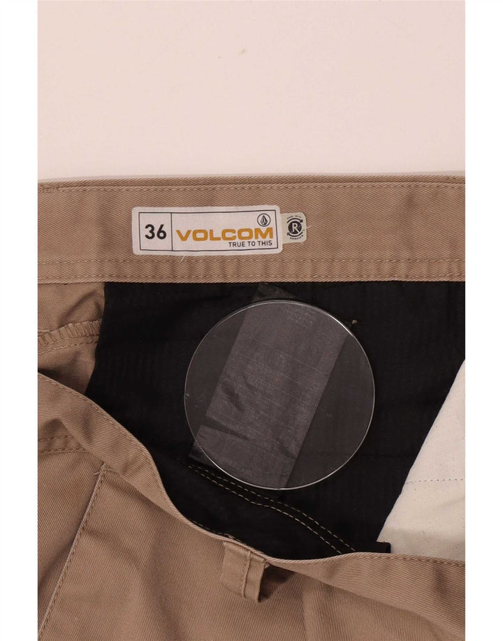 Volcom Herren Chino-Shorts, Größe L, W36, Beige, Polyester