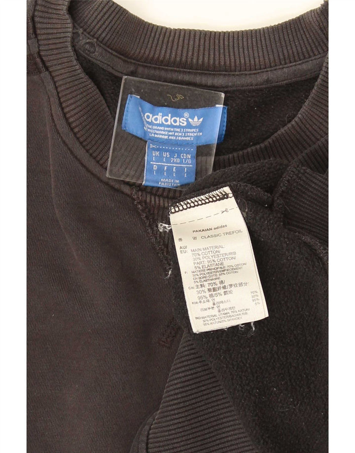 Adidas Herren Sweatshirt Pullover große graue Baumwolle