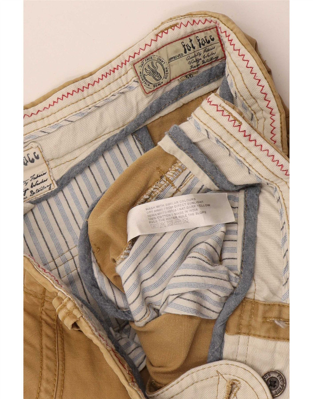 Fat Face Herren-Chinoshorts W36, Größe L, Beige, Baumwolle