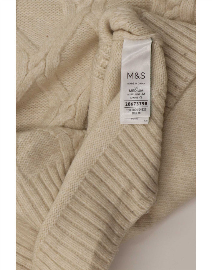 Marks & Spencer Damen Weste Tank Top UK 14 Medium Beige Polyester