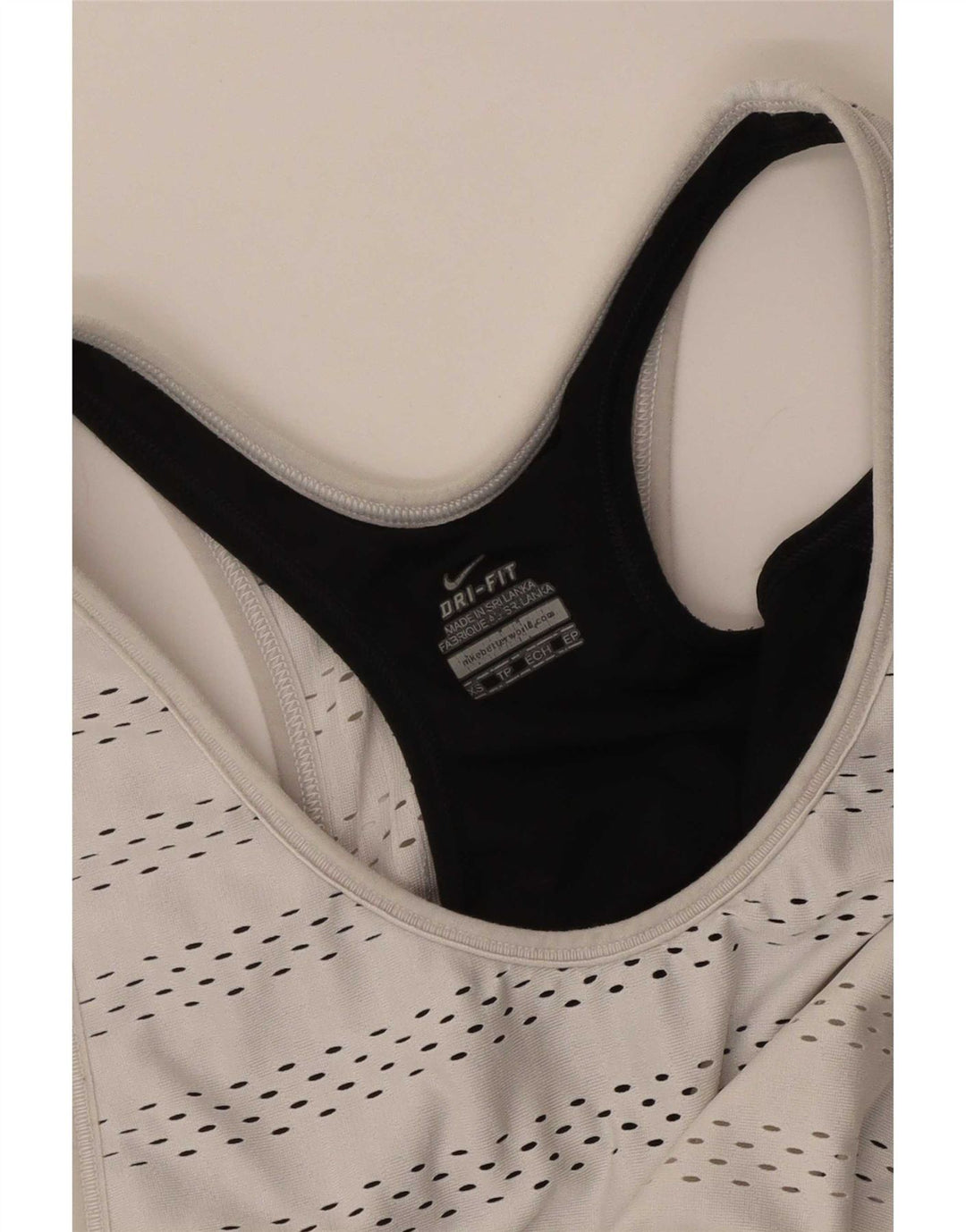 Nike Damen Dri Fit Weste Top UK 6 XS Weiß