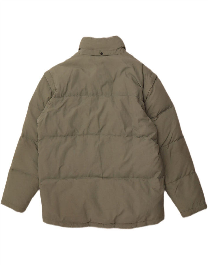 FILA Herren Wattierte Jacke UK 40 Large Grün Polyamid