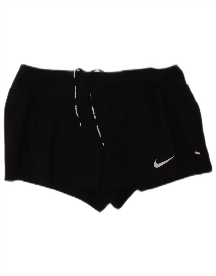 NIKE Damen Dri Fit Sport Shorts UK 14 Medium Schwarz Polyester