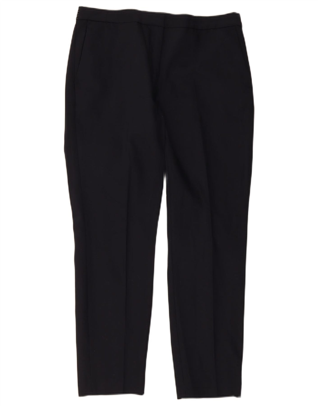 Zara Damen Slim Hose XL W32 L28 Marineblau