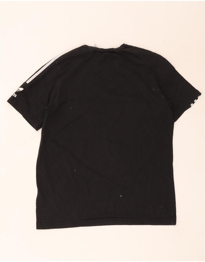 Adidas Herren T-Shirt Top Medium Schwarz Baumwolle