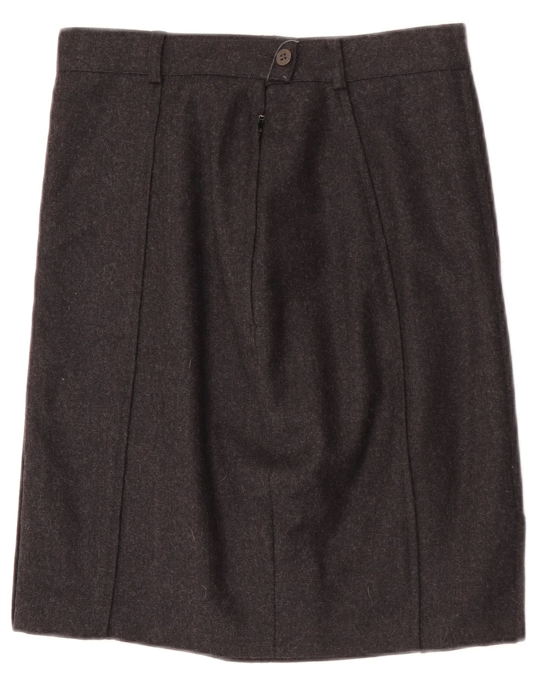 Vintage Damen Gerader Rock W26 Klein Grau