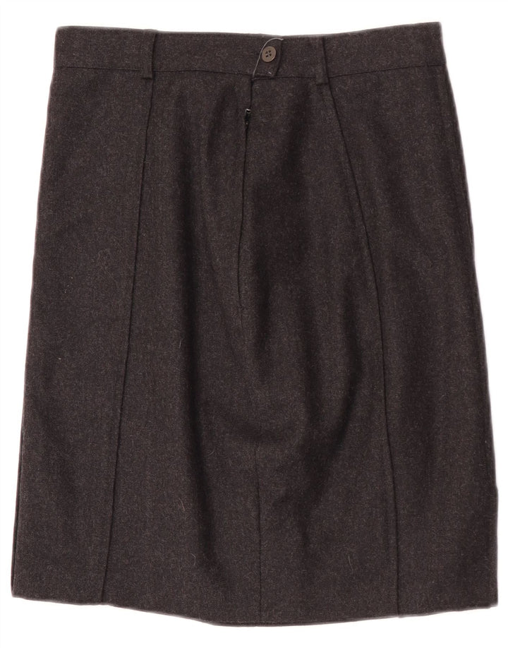 Vintage Damen Gerader Rock W26 Klein Grau