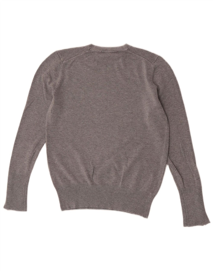 Zara Damen-Pullover mit Rundhalsausschnitt, Gr. 12, Mittelgrau