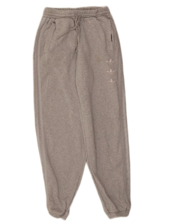 Adidas Damen Graphic Trainingshose Jogger UK 8 Small Grau meliert