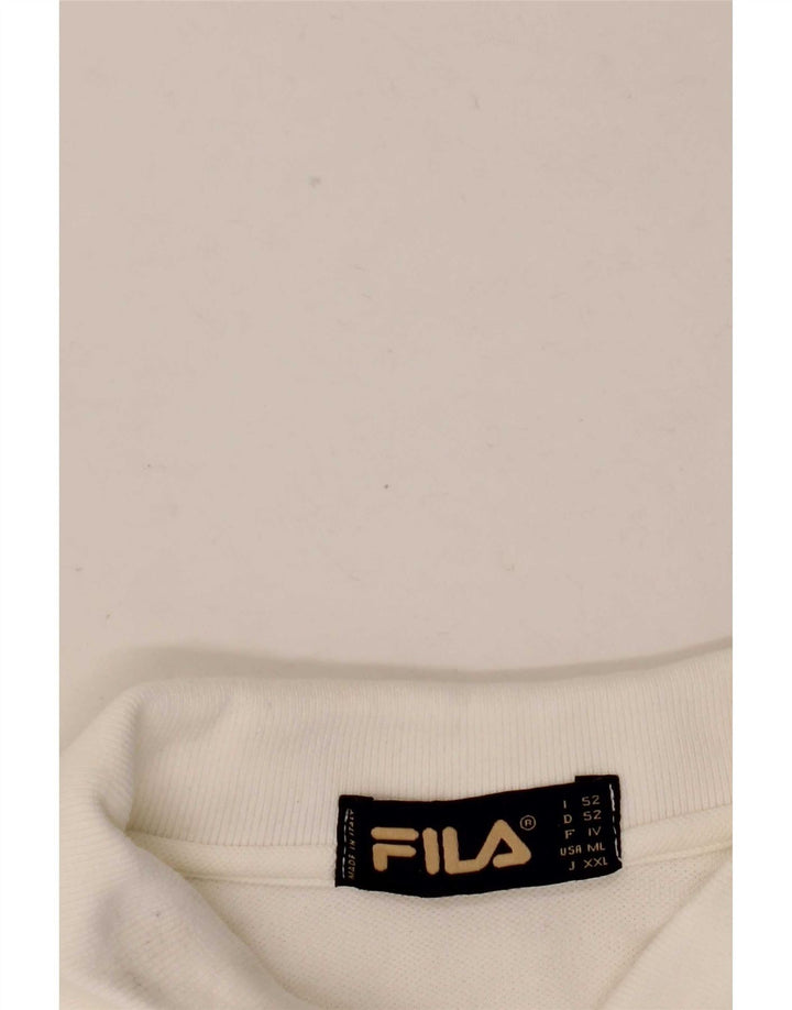 Fila Herren Poloshirt IT 52 Large Weiß