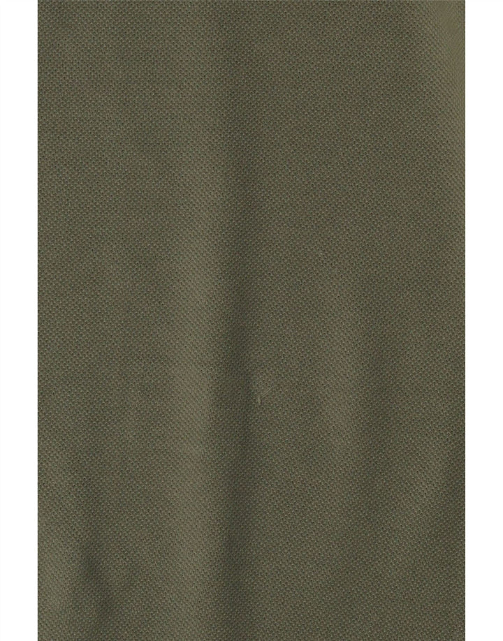 LACOSTE Herren-Poloshirt mit klassischer Passform, Größe 4, mittlere Khaki-Baumwolle