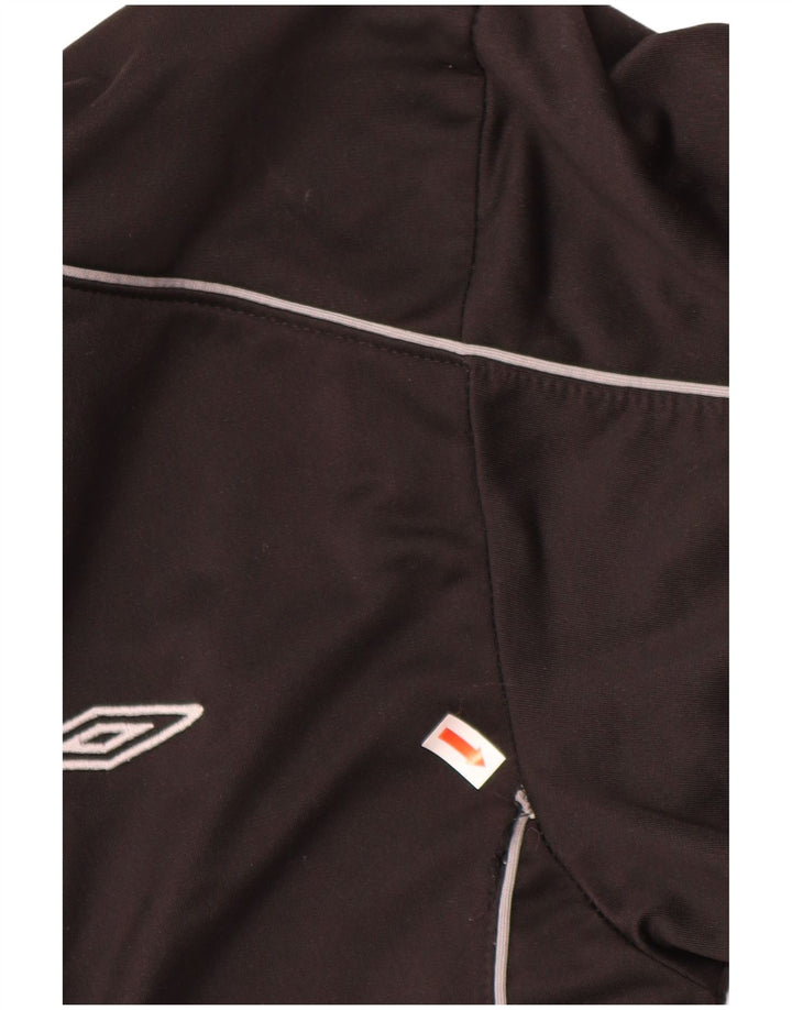 UMBRO Jungen-Trainingsanzug-Top-Jacke, 12–13 Jahre, XL, schwarzes Polyester