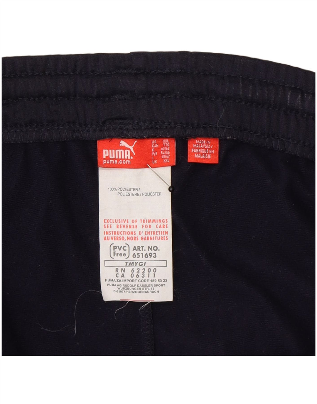 Puma Herren Trainingshose 2XL Marineblau Polyester