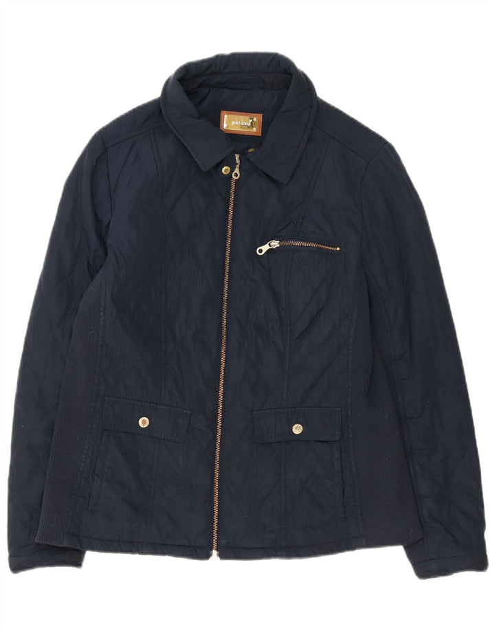 Marks & Spencer Damen Per Una Steppjacke UK 14 Large Marineblau