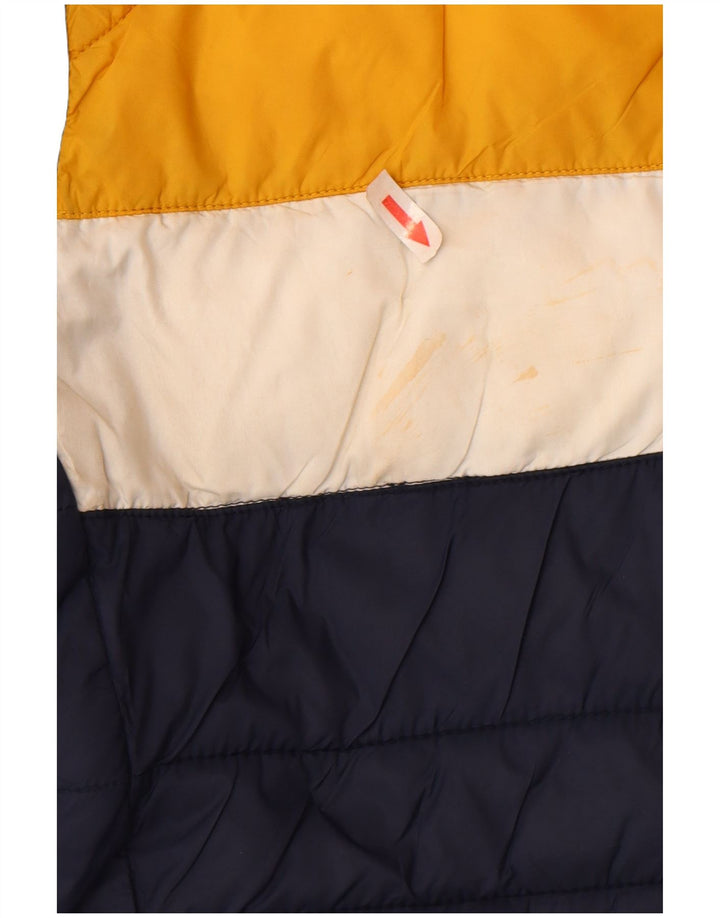 Jack & Jones wattierte Herrenjacke mit Kapuze, UK 38, Mittel, Marineblau, Farbblock