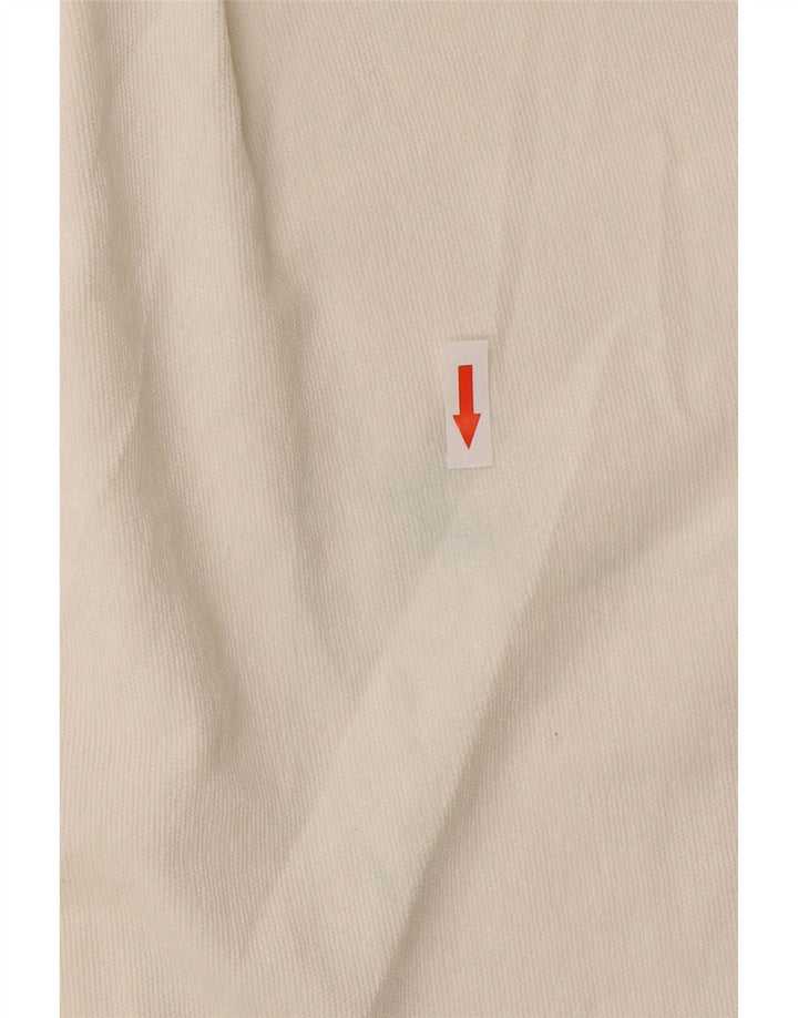 Zara Damen-Oversize-Hemd UK 14 Mittelweißes Polyester