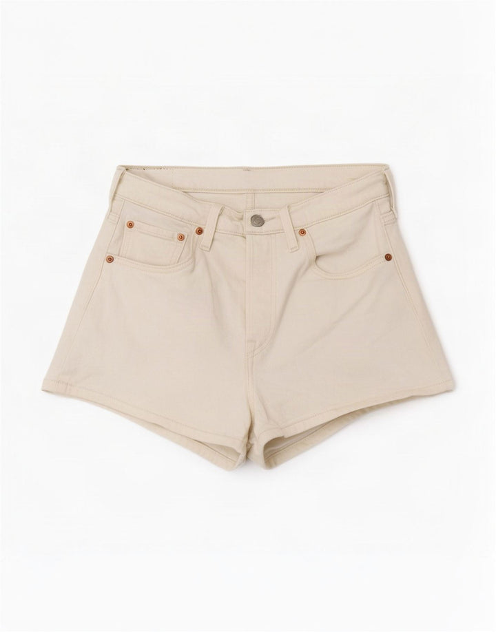 Levi's Damen 501 Denim Shorts Small W27 Weiße Baumwolle