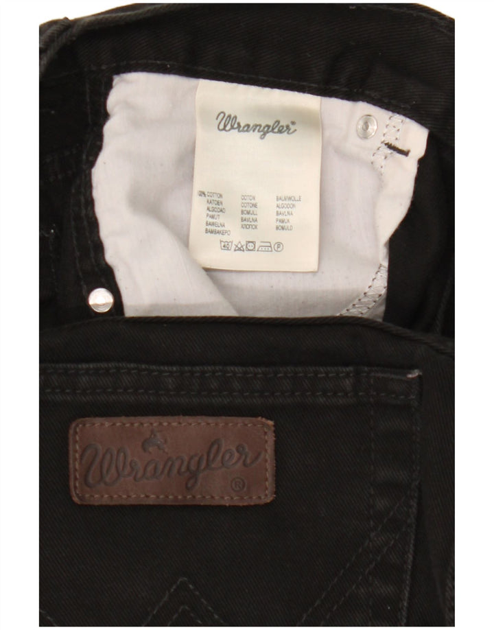 Wrangler Damen Texas Straight Jeans W36 L30 Schwarze Baumwolle