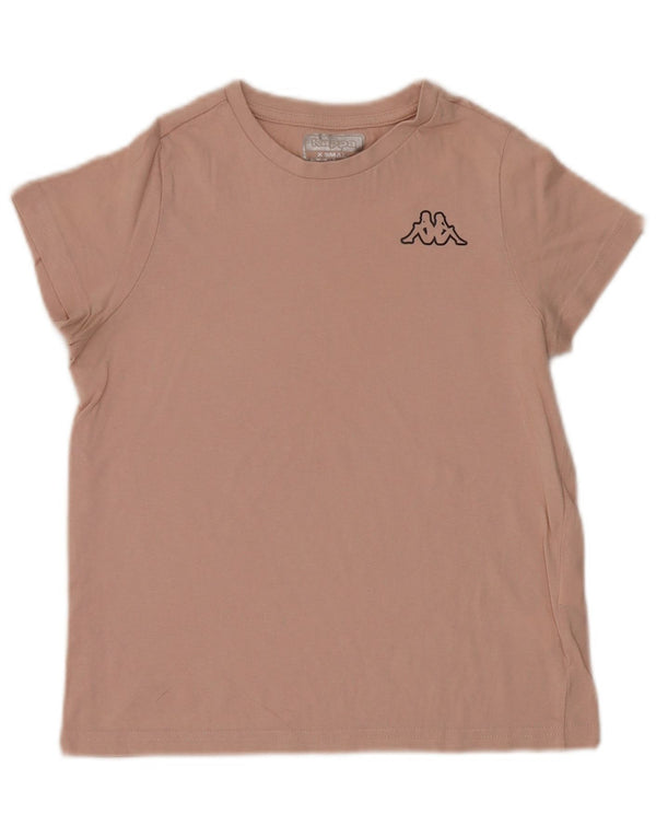 Kappa Damen T-Shirt Top UK 6 XS Rosa Baumwolle