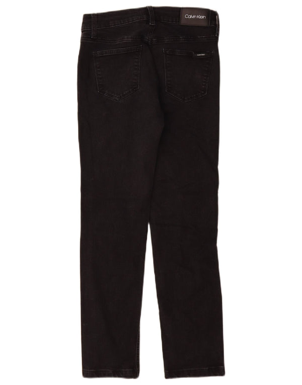 Calvin Klein Womens Slim Jeans W27 L28 Black Cotton