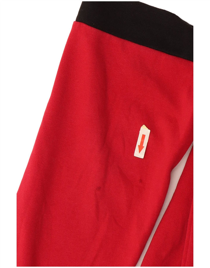 Fila Herren-Sweatshirt mit Grafik, groß, rot, Colourblock-Baumwolle