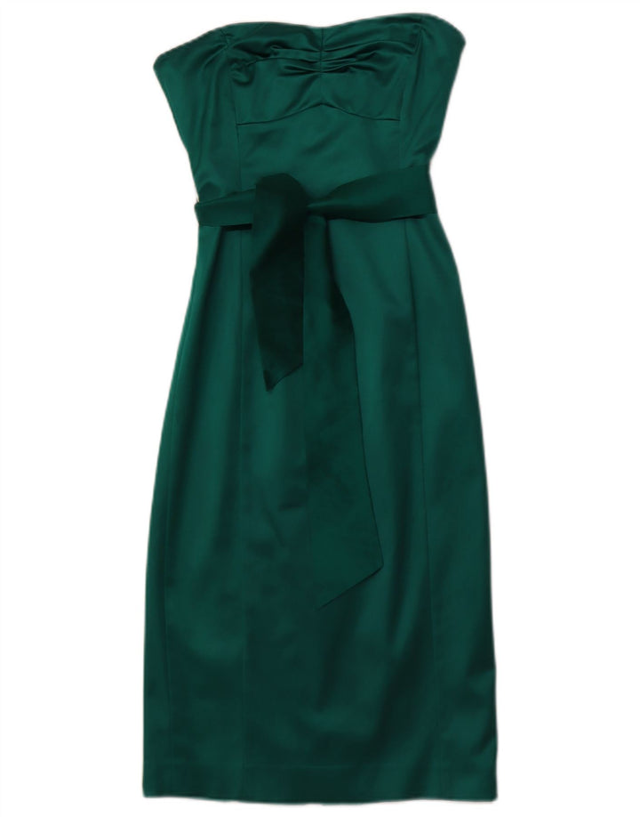 COAST Trägerloses Damenkleid, Größe S, Gr. 8, Grün, Acetat