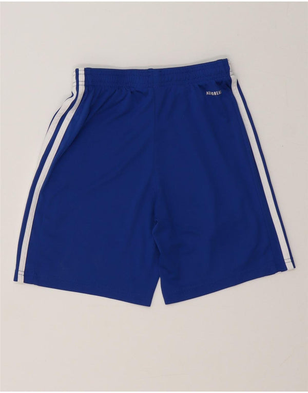 Adidas Jungen Moyola Park A.F.C. Sportshorts 11–12 Jahre, blaues Polyester