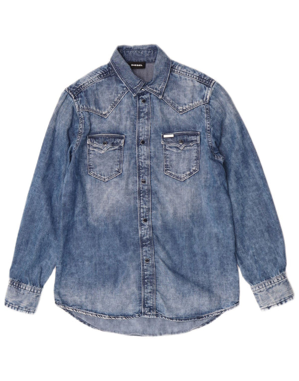 Diesel Jungen Jeanshemd, 9–10 Jahre, blaue Baumwolle