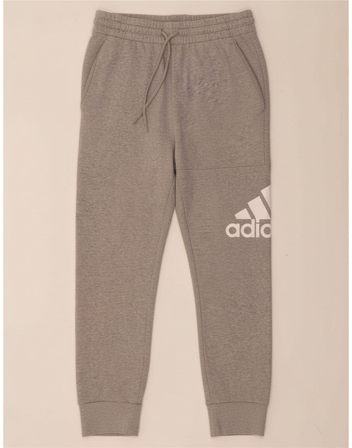 ADIDAS Mens Graphic Tracksuit Trousers Joggers Medium Grey Cotton