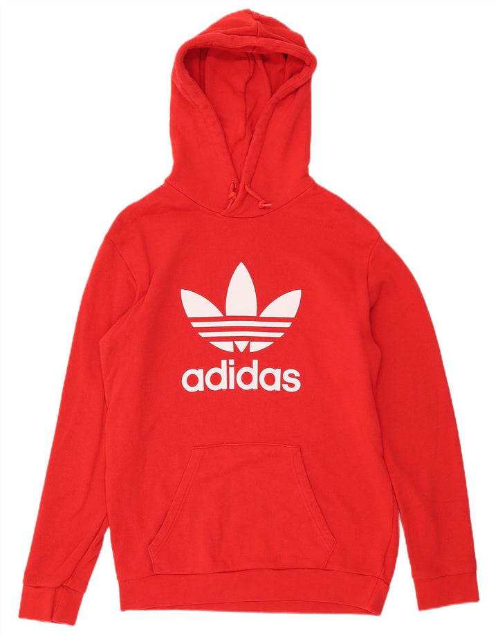 Adidas Herren Graphic Hoodie Pullover Mittelrote Baumwolle