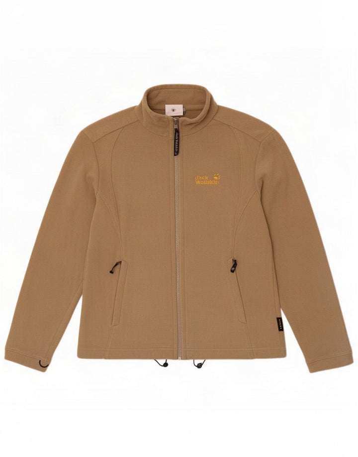 Jack Wolfskin Damen Fleecejacke UK 12 Medium Khaki Polyester