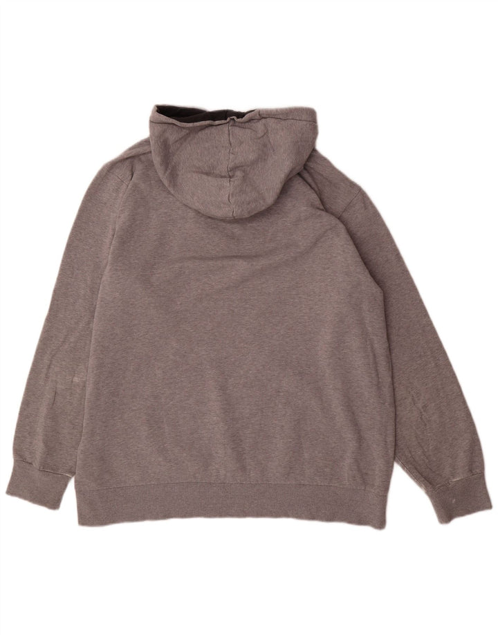 Reebok Herren Graphic Hoodie Pullover Große graue Baumwolle