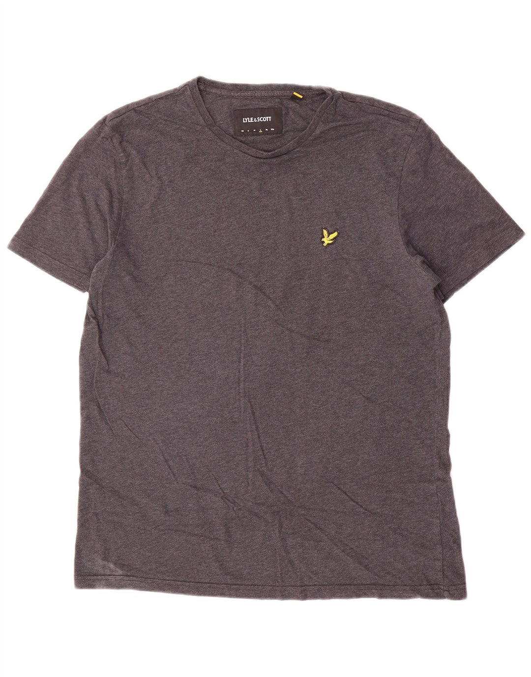 Lyle & Scott Herren T-Shirt Top Large Grau Baumwolle