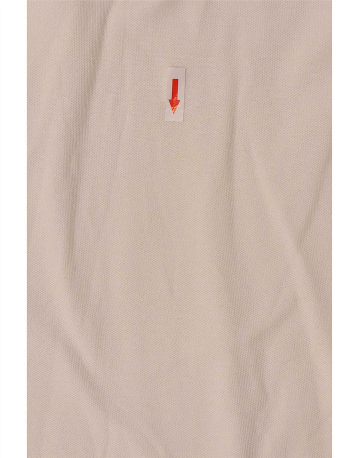 Fila Herren-Langarm-Poloshirt, groß, weiße Baumwolle