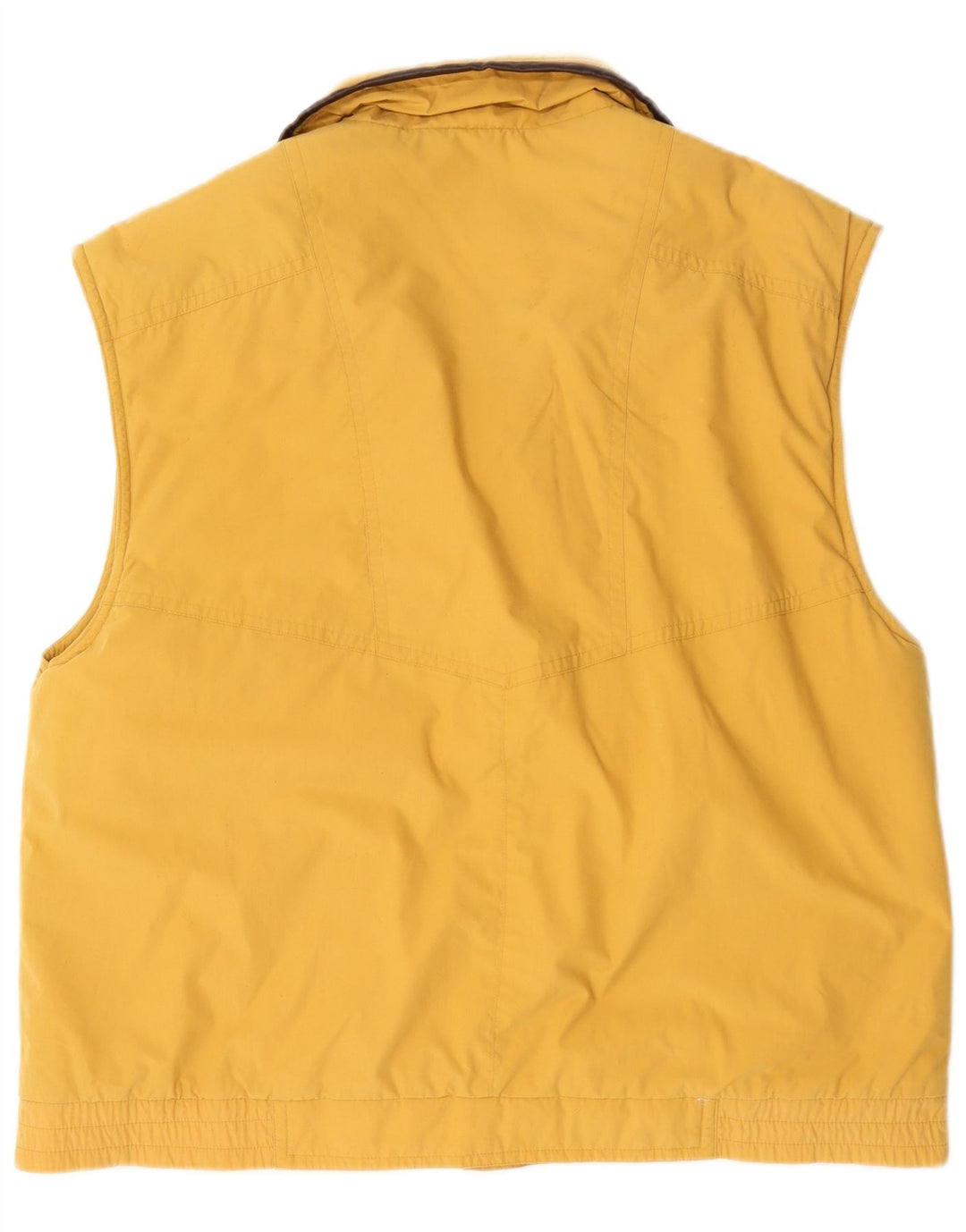Vintage Herren Utility Gilet UK 42 XL Gelb Polyester