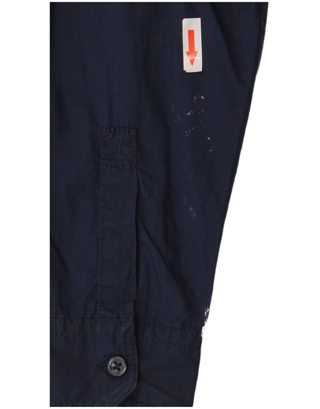 BENETTON Jungen-Grafikhemd, 8–9 Jahre, groß, marineblau, Baumwolle