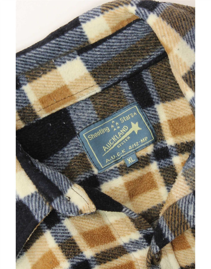 Auckland Herren Fleece-Hemd XL Marineblau kariert