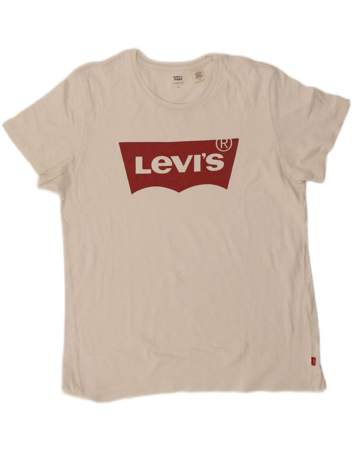 Levi's Herren T-Shirt mit Grafik, XL, Weiß