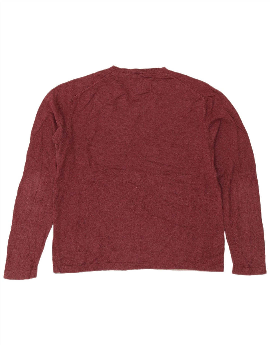 Eddie Bauer Herren-Pullover mit V-Ausschnitt, mittelgroße Baumwolle, Burgunderrot