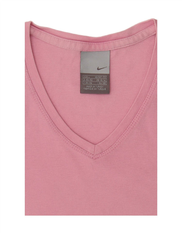 NIKE Womens T-Shirt Top UK 14/16 Medium Pink Vintage Nike and Second-Hand Nike from Messina Hembry 