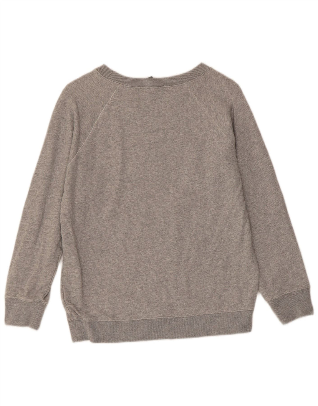 J. CREW Grafik-Sweatshirtpullover für Damen, UK 10, Größe S, Grau, Baumwolle