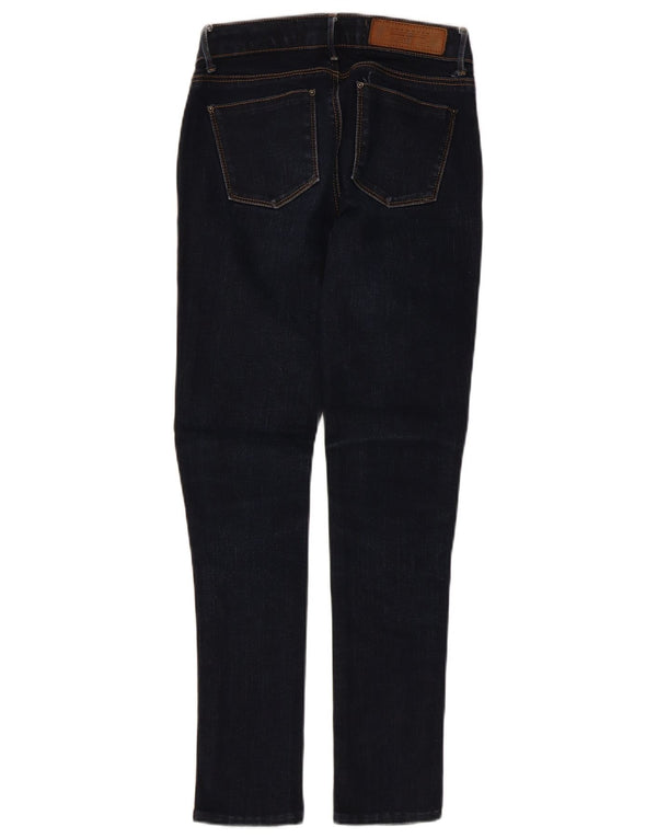 Zara Damen Skinny Jeans EU 34 2XS W24 L27 Marineblau Baumwolle