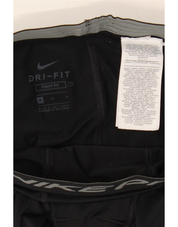 Nike Herren Tight Fit Graphic Leggings Mittelschwarzes Polyester