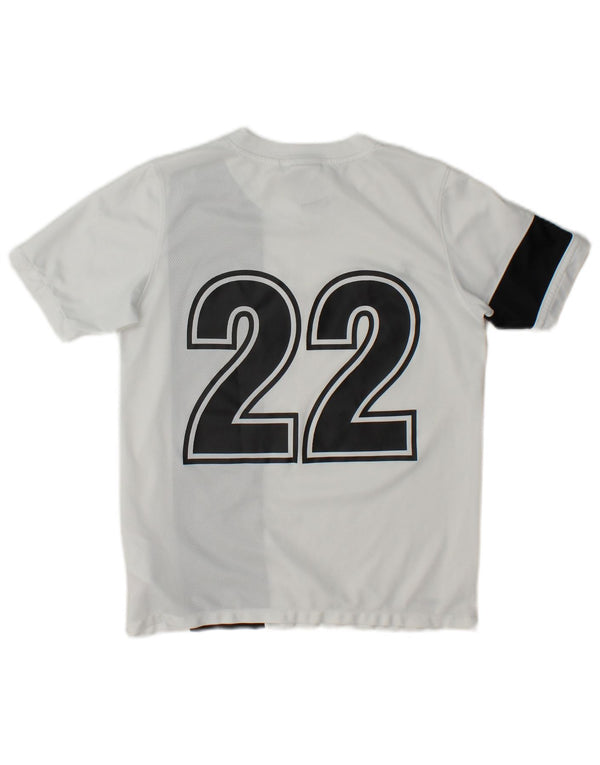 Nike Dri Fit Grafik-T-Shirt für Jungen, 10–11 Jahre, Mittelweiß, Farbblock