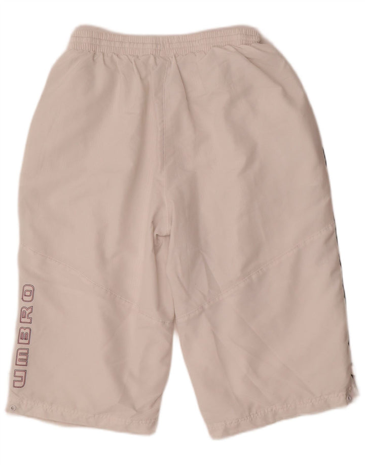 Umbro Herren-Badeshorts mit Grafik, mittelweißes Polyester