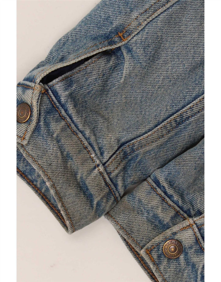 Levi's Herren Denim Sherpa Jacke UK 34 XS Blaue Baumwolle