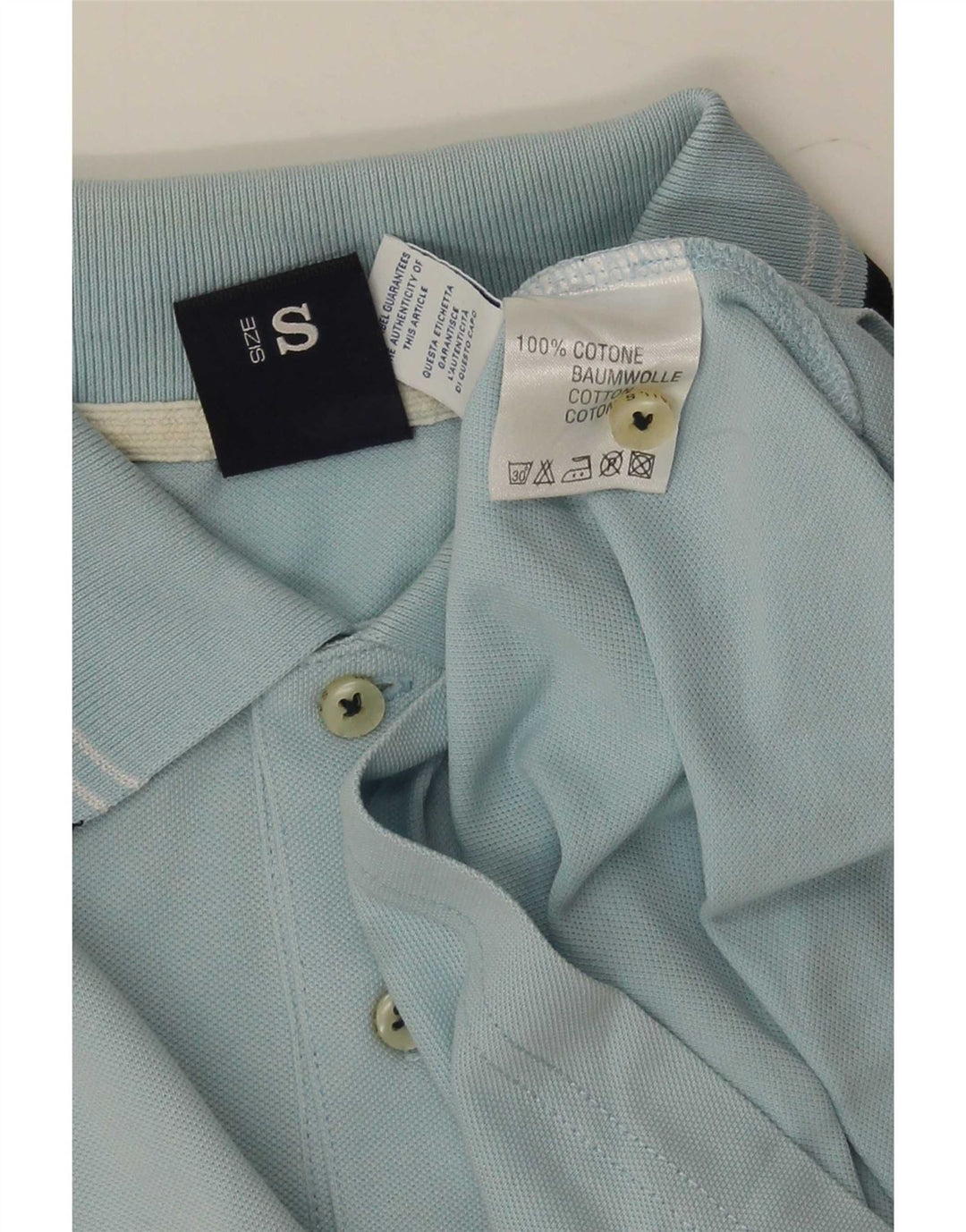 North Sails Herren-Poloshirt, kleine blaue Baumwolle